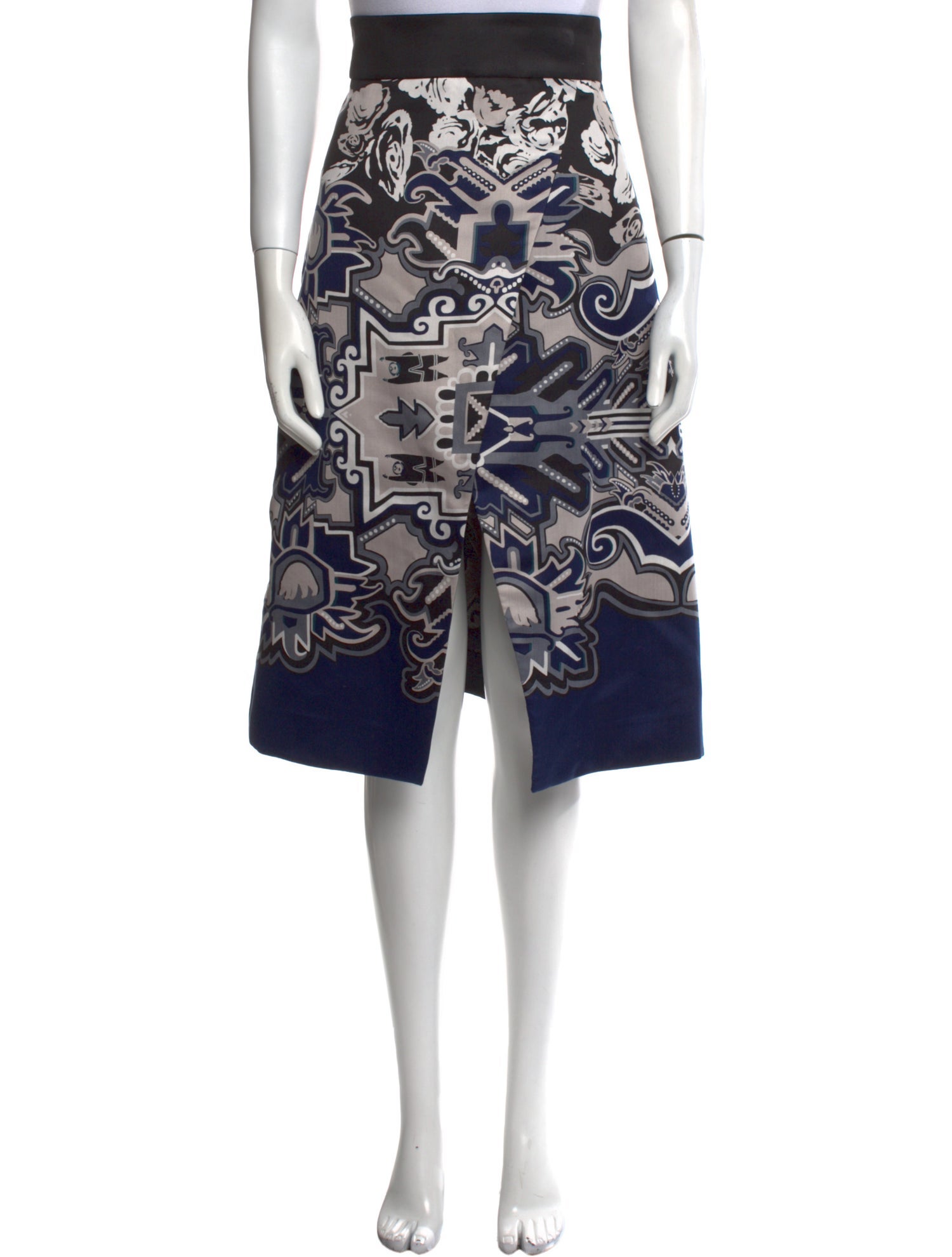 Tibi Silk Midi Length Skirt