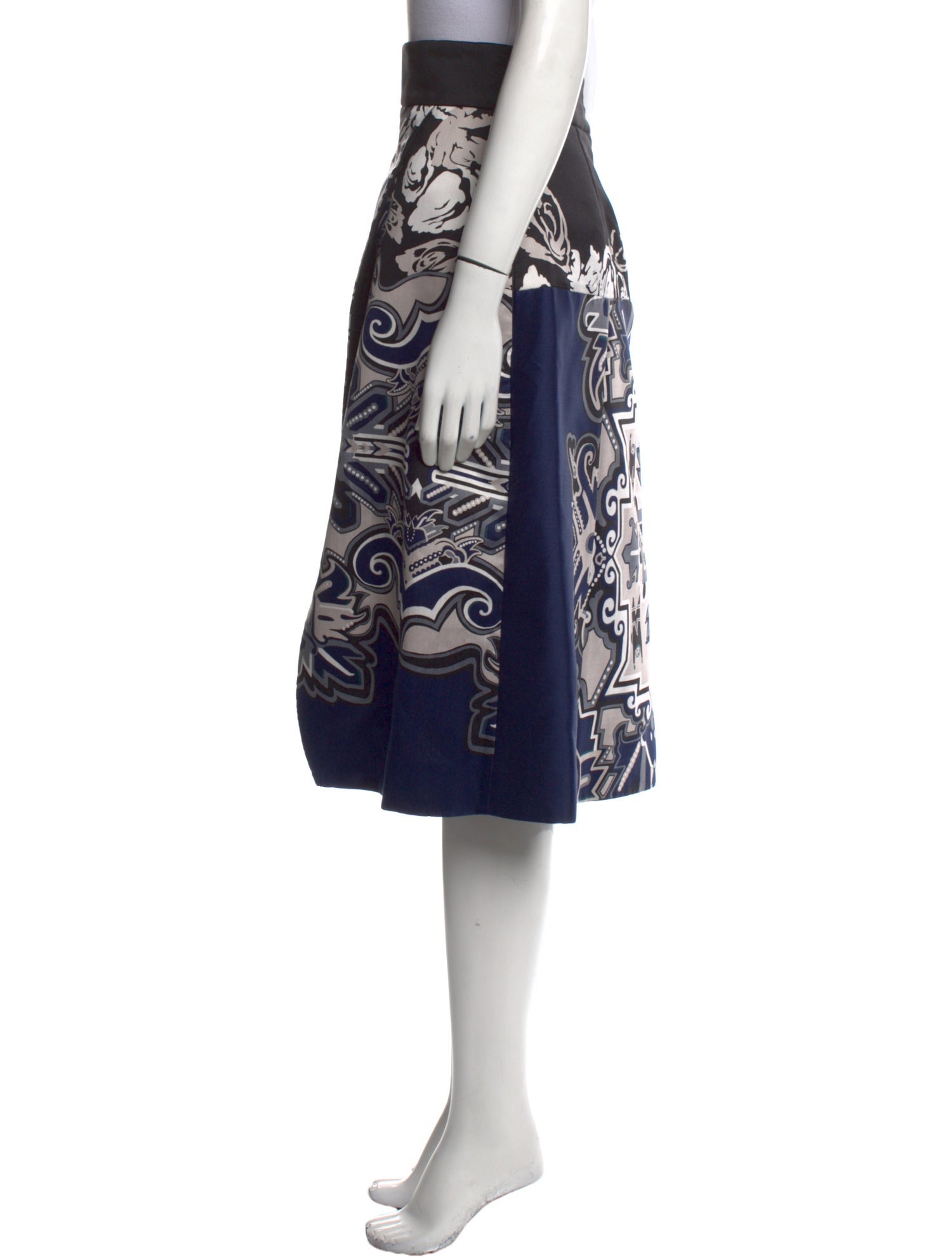 Tibi Silk Midi Length Skirt