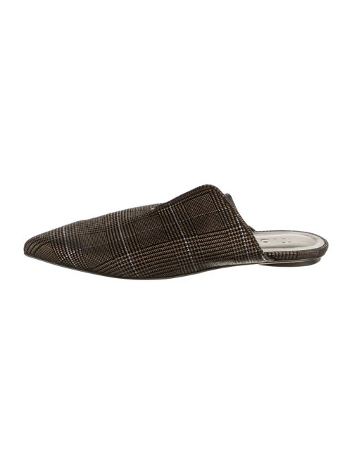 Tibi Houndstooth Print Mules
