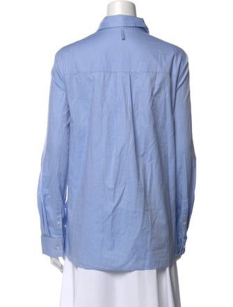 Tibi Long Sleeve Button-Up Top