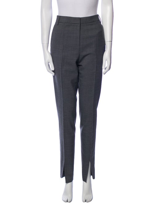 Tibi Plaid Print Straight Leg Pants