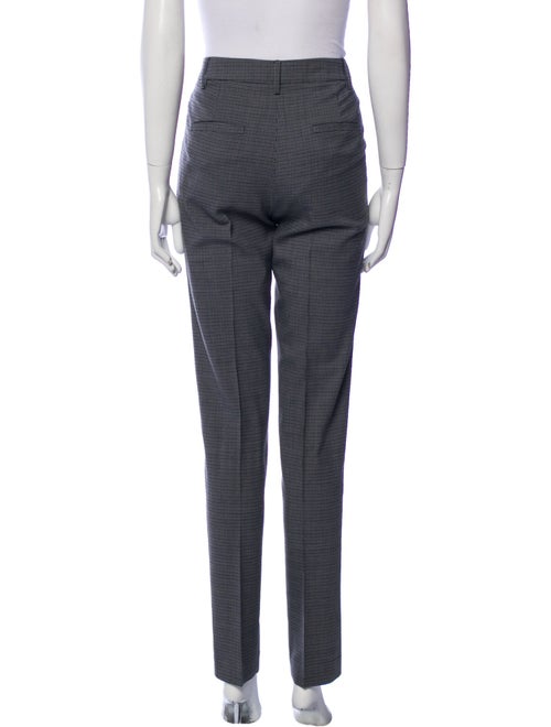 Tibi Plaid Print Straight Leg Pants