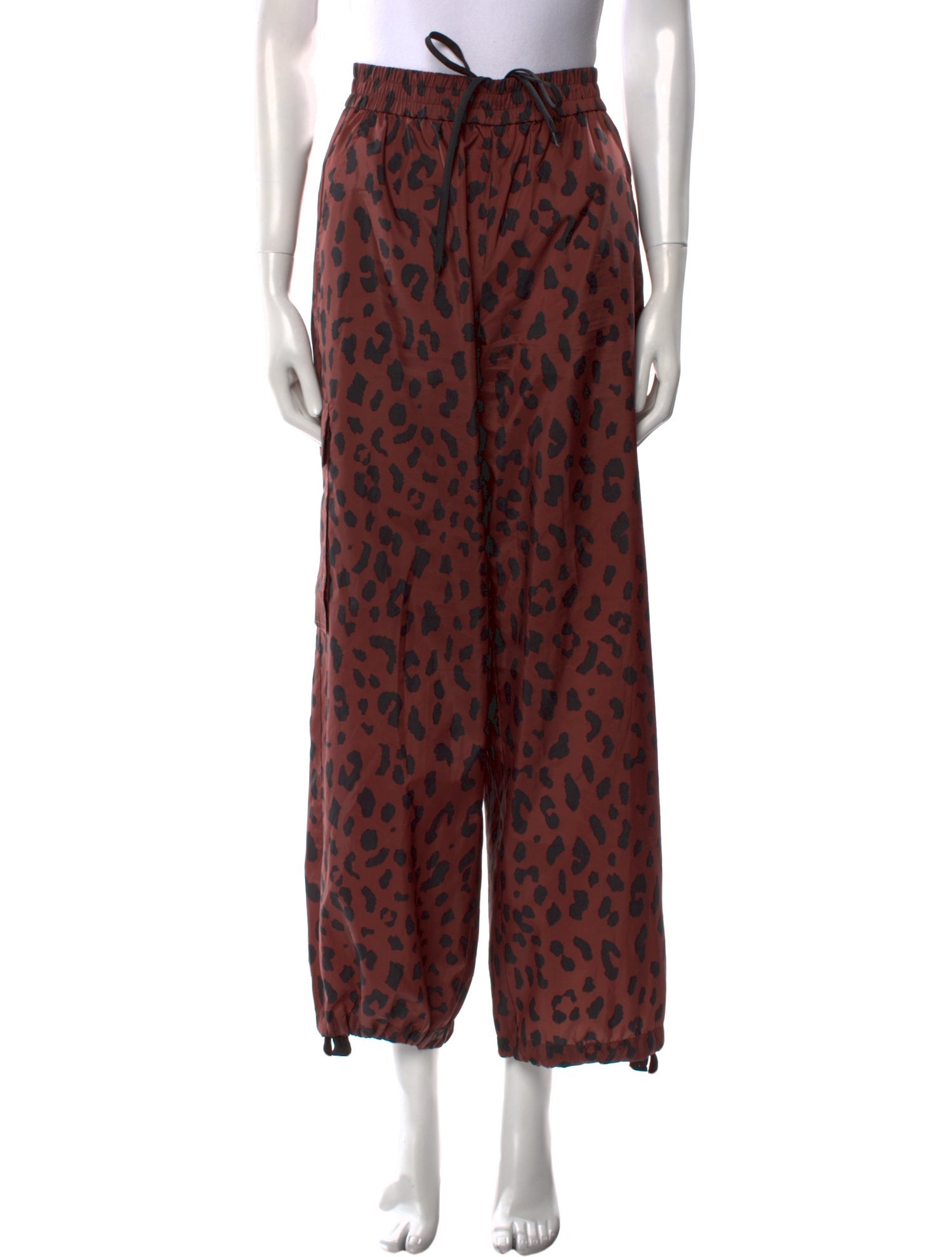 Tibi Animal Print Straight Leg Pants