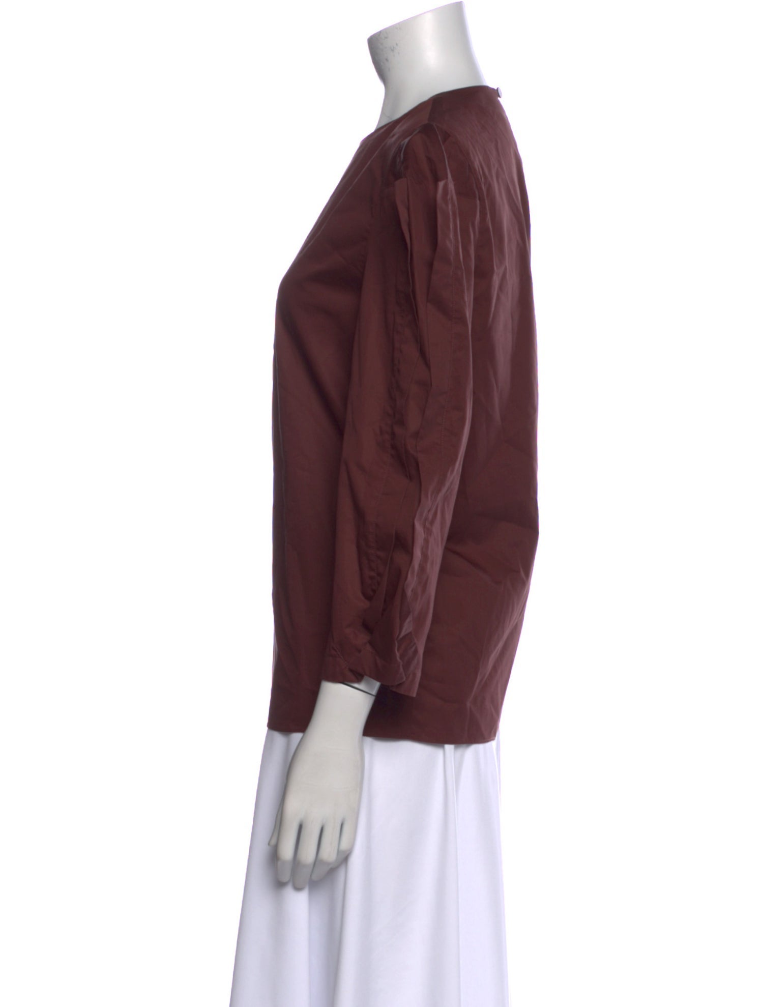 Tibi Crew Neck Three-Quarter Sleeve Blouse w/ Tags