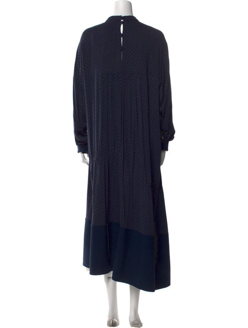 Tibi Polka Dot Print Midi Length Dress