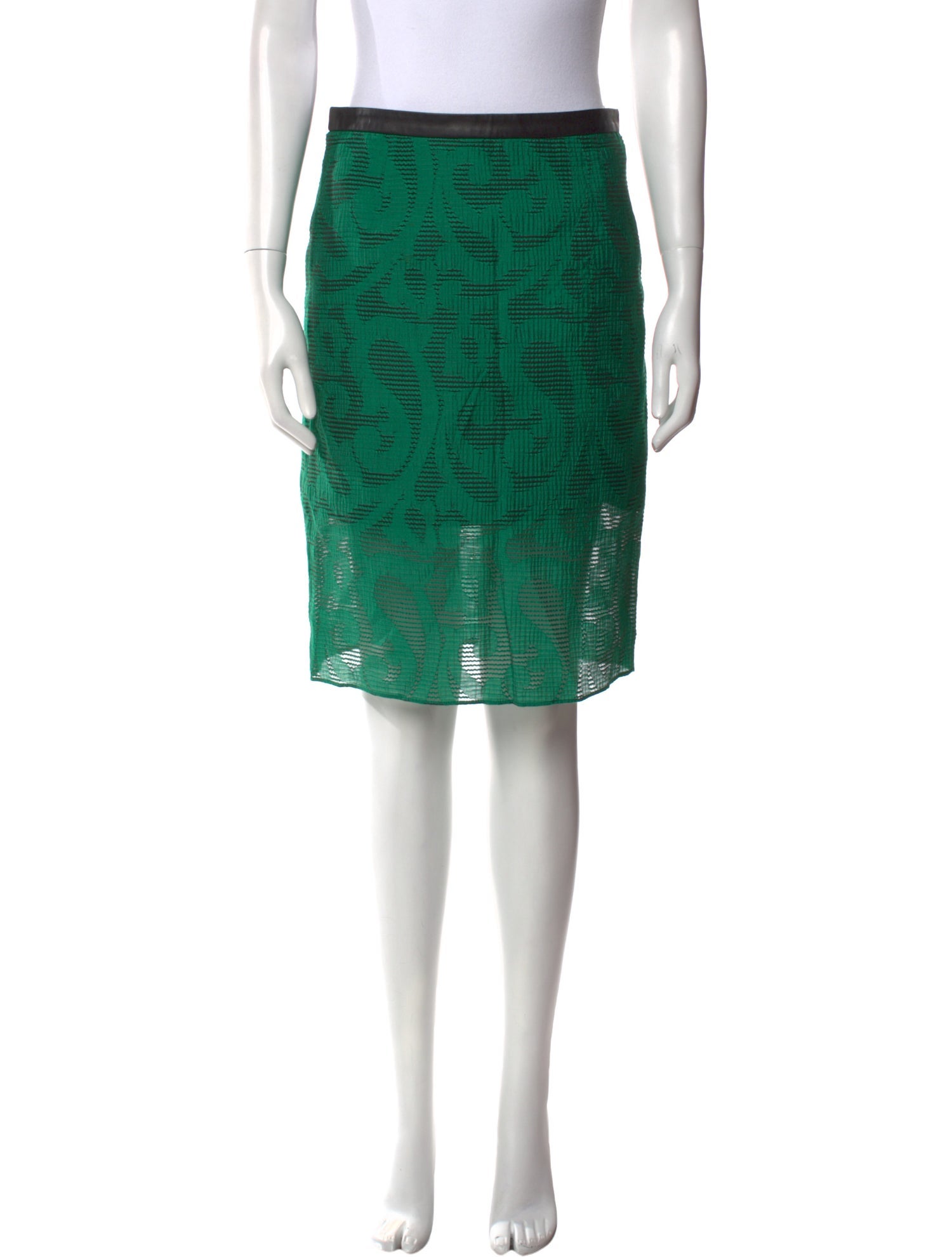Tibi Lace Pattern Knee-Length Skirt