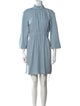 Tibi Mock Neck Mini Dress