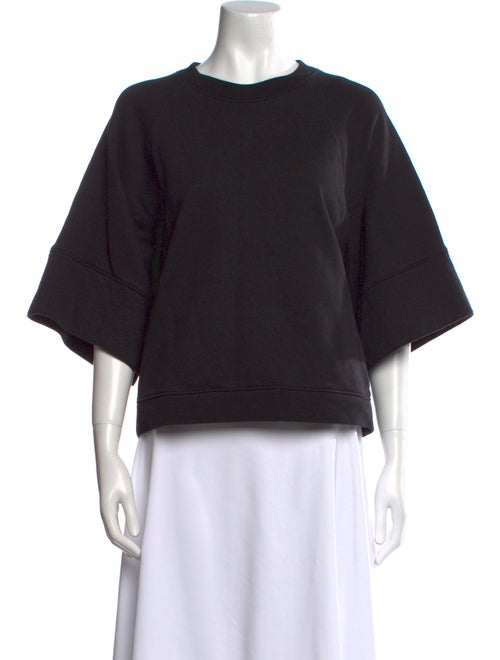 Tibi Crew Neck Short Sleeve Sweatshirt