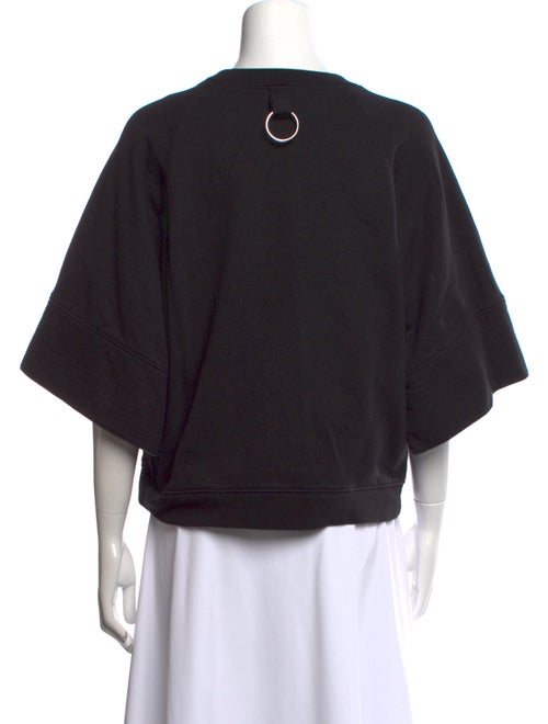 Tibi Crew Neck Short Sleeve Sweatshirt