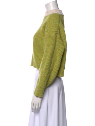 Tibi Merino Wool Mock Neck Sweater