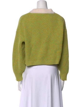 Tibi Merino Wool Mock Neck Sweater