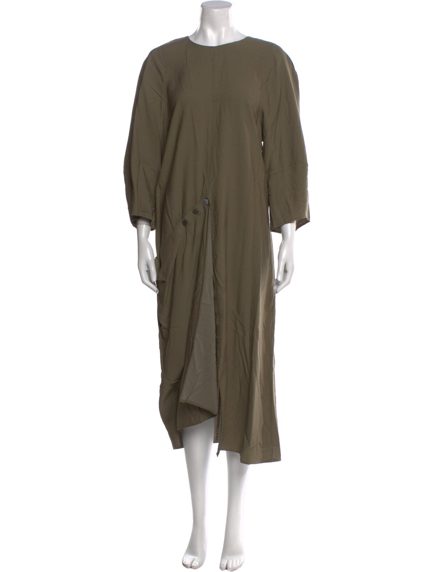 Tibi Crew Neck Long Dress
