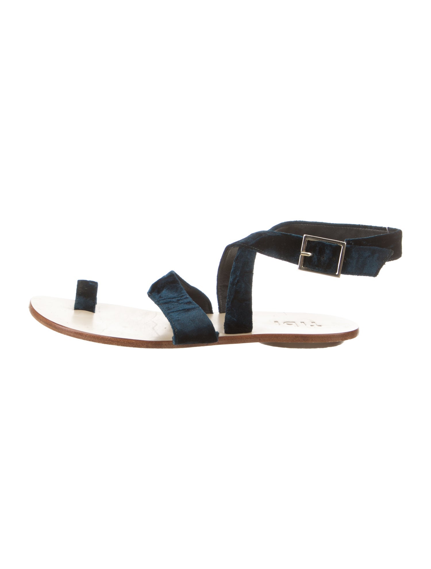 Tibi Velvet Slingback Sandals