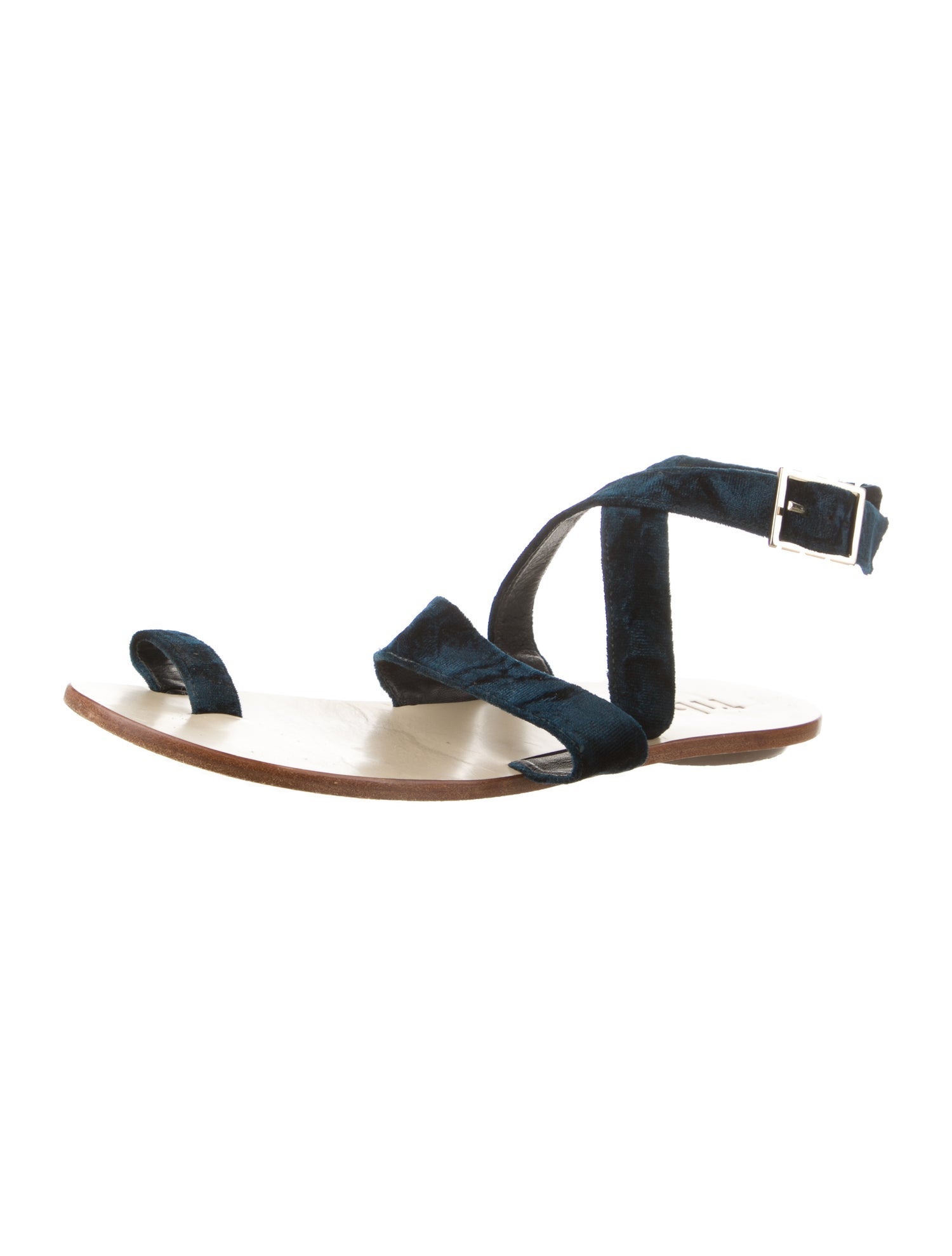 Tibi Velvet Slingback Sandals