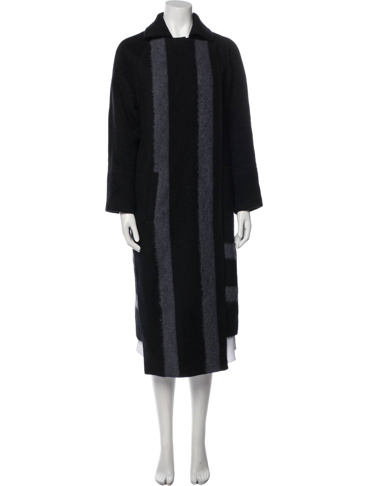 Tibi Virgin Wool Faux Fur Coat