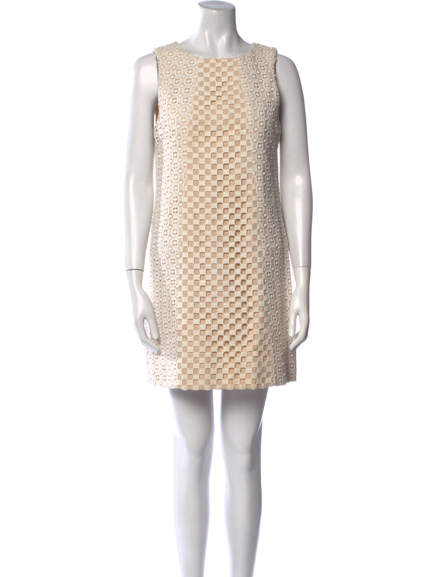 Tibi Bateau Neckline Mini Dress