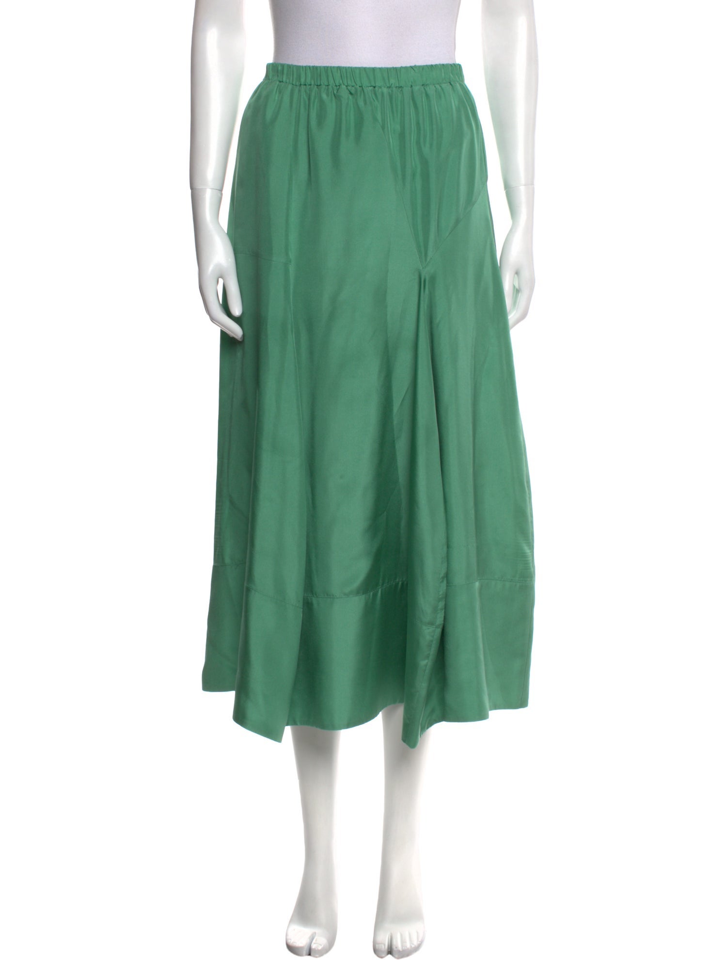 Tibi Silk Midi Length Skirt