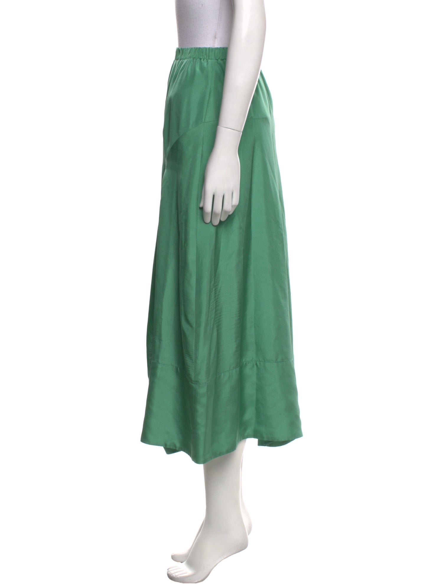 Tibi Silk Midi Length Skirt