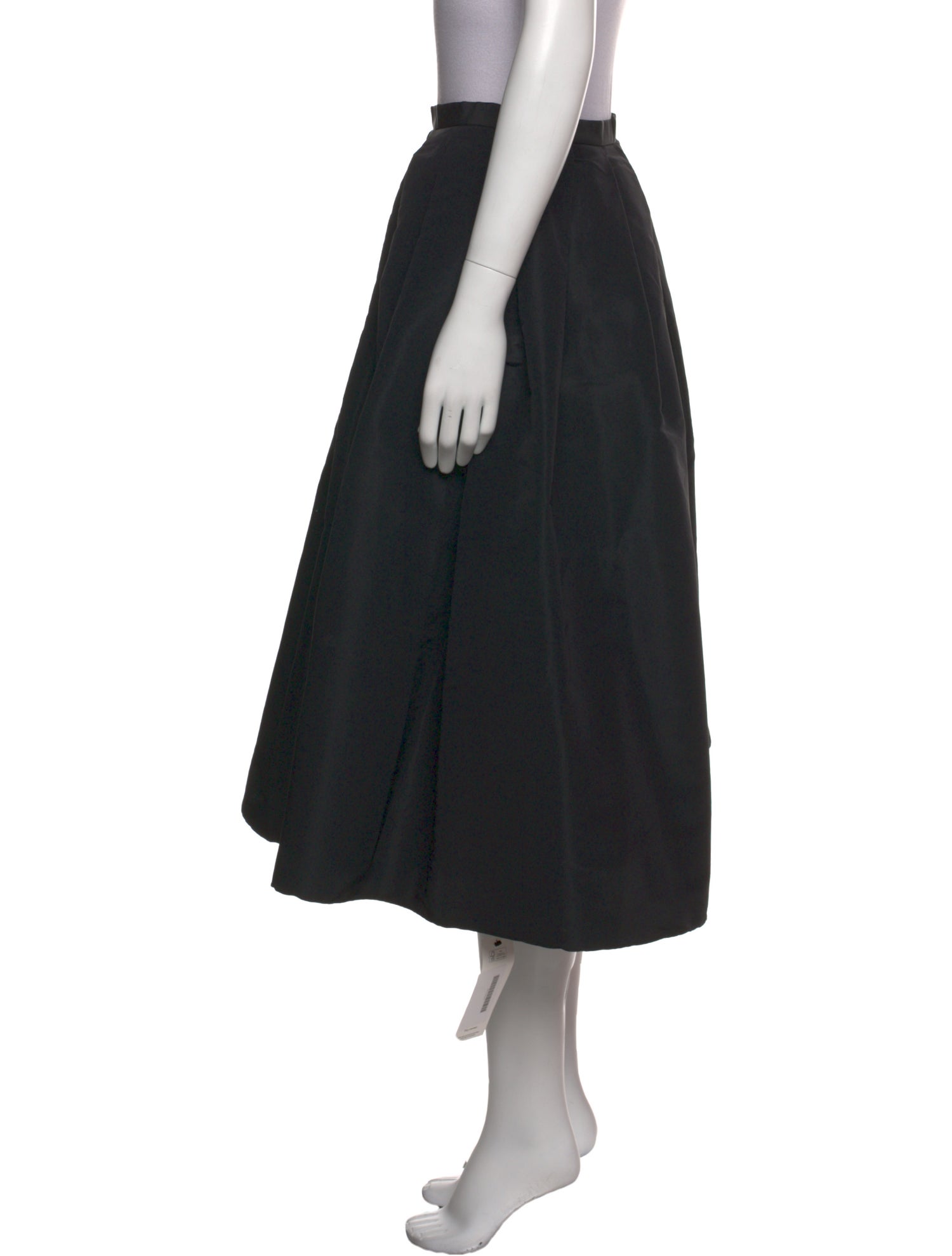 Tibi Pleated Accents Midi Length Skirt