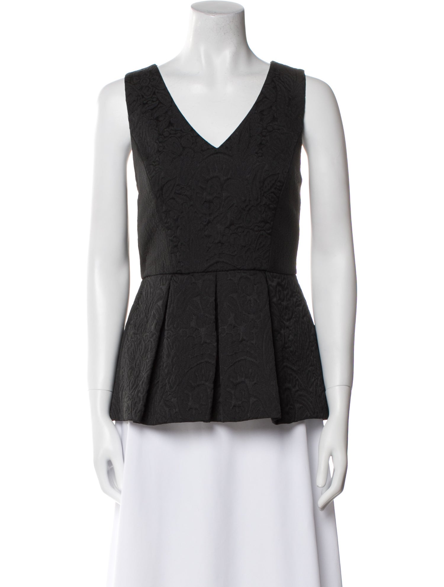 Tibi V-Neck Sleeveless Top