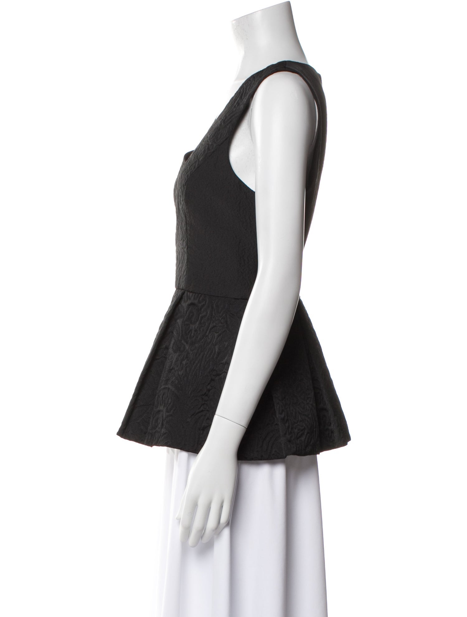 Tibi V-Neck Sleeveless Top