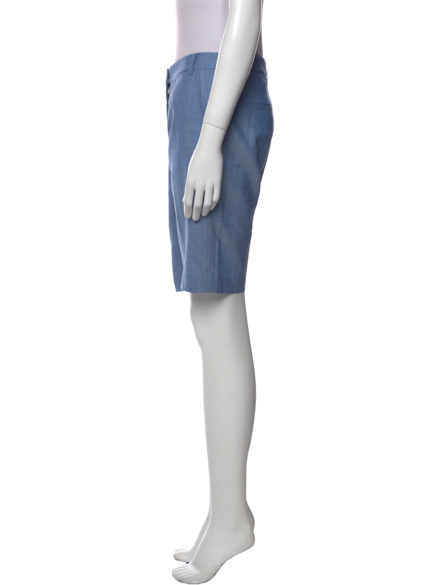 Tibi Virgin Wool Knee-Length Shorts