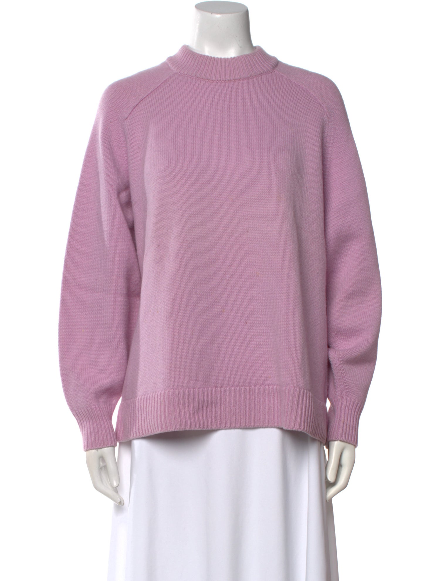Tibi Cashmere Mock Neck Sweater
