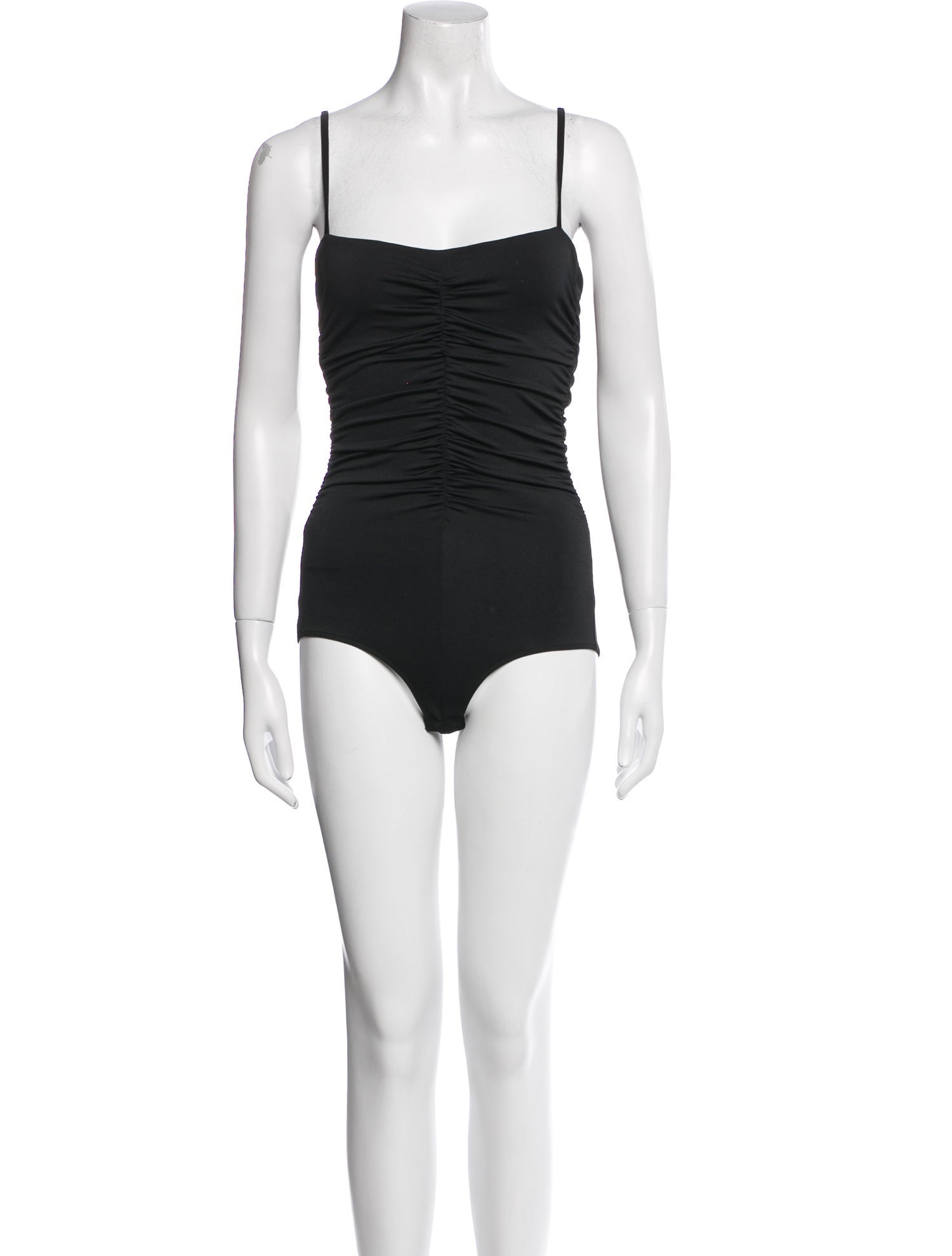 Tibi Square Neckline Sleeveless Bodysuit