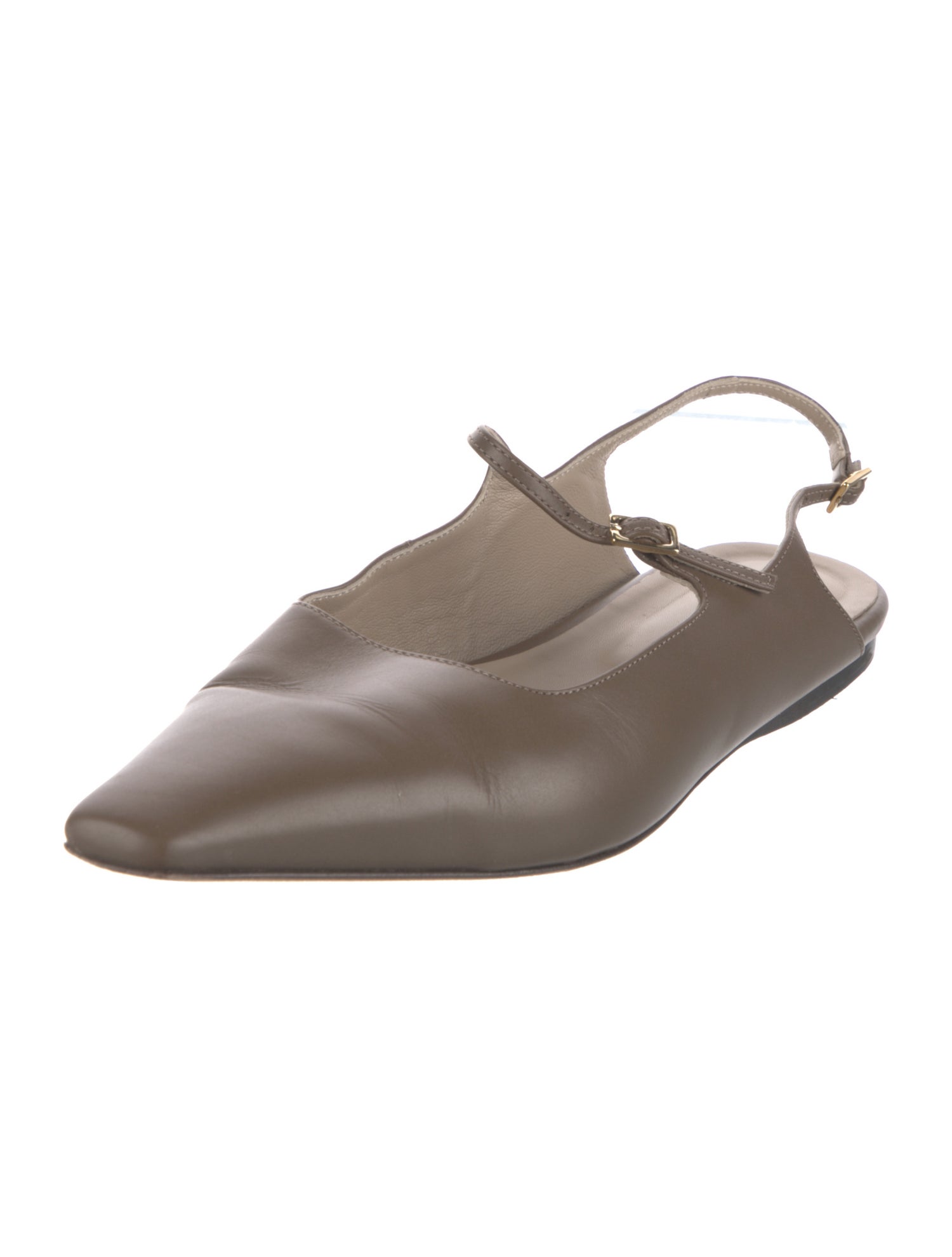 Tibi Leather Mary Jane Flats