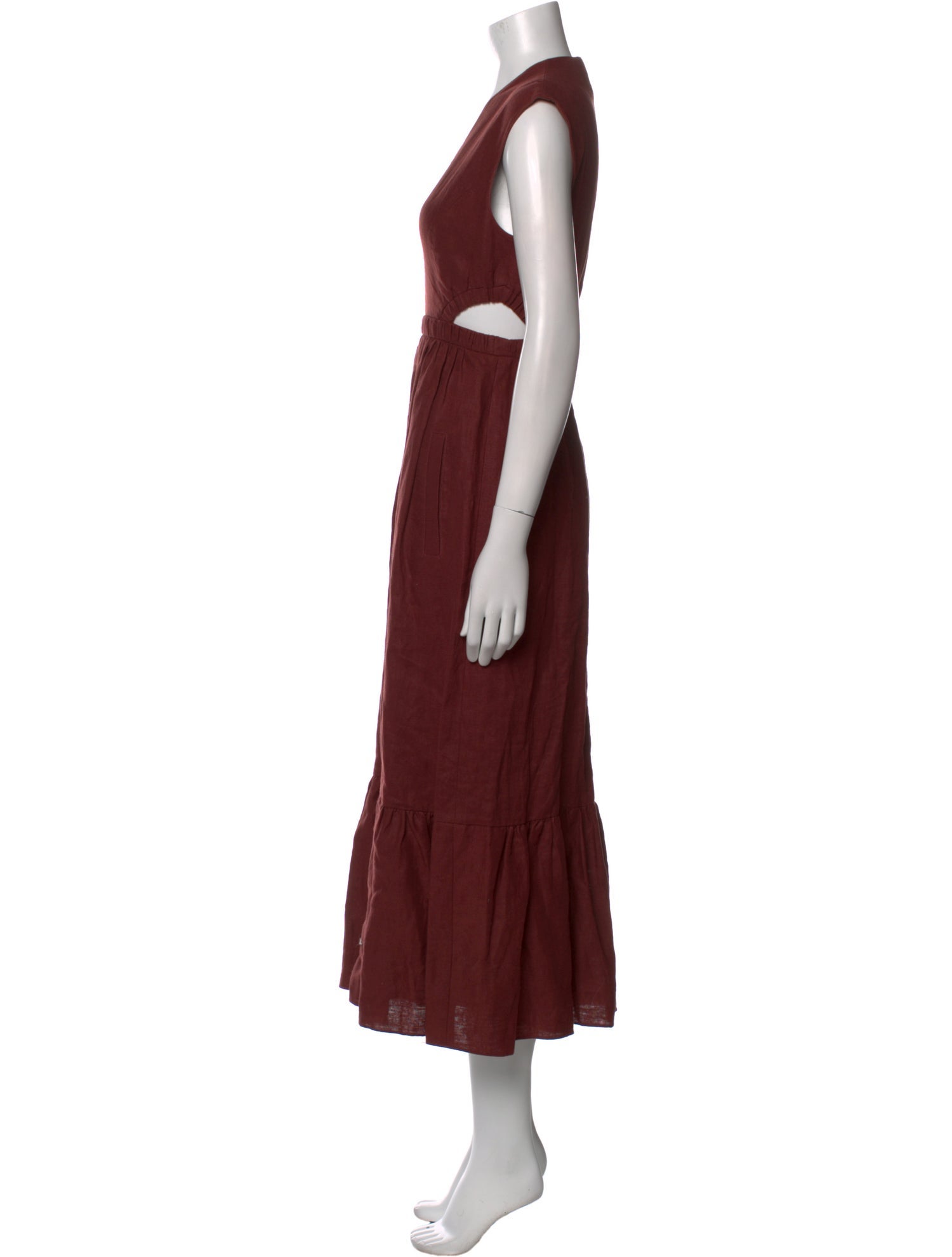 Tibi Linen Long Dress