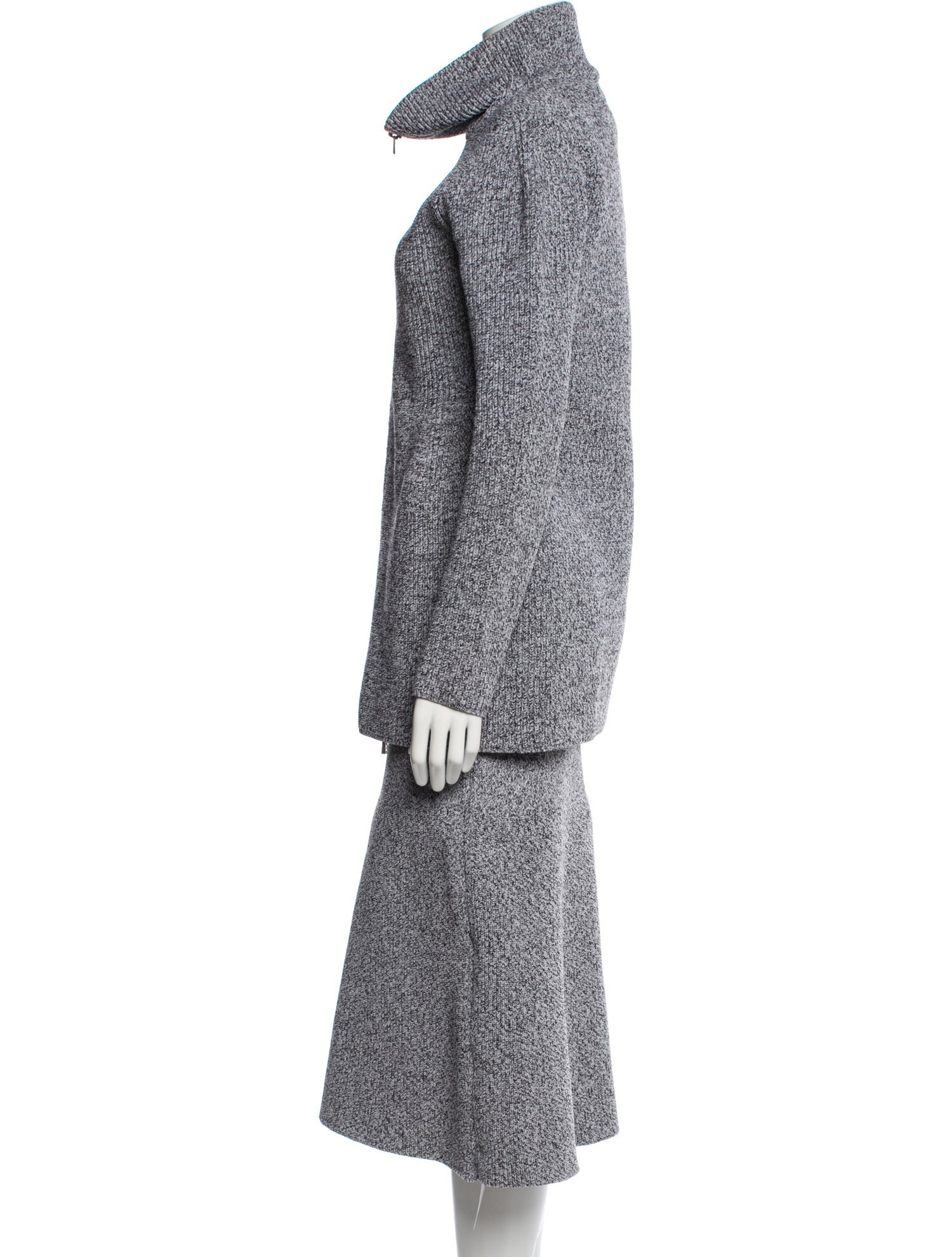 Tibi Tweed Pattern Skirt Set