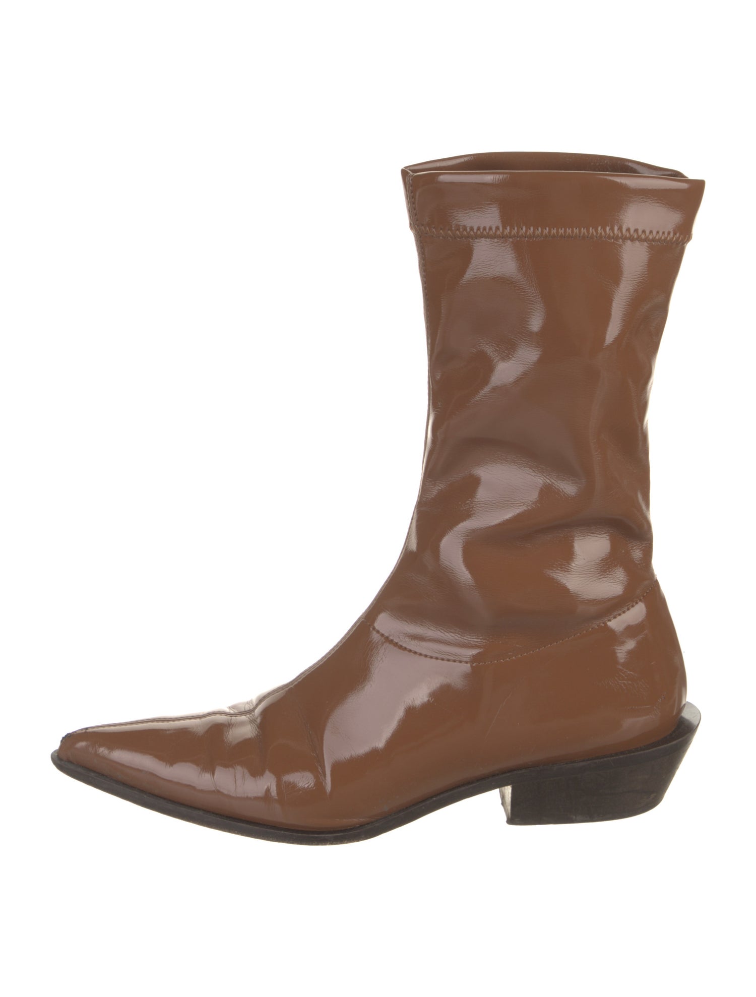 Tibi Patent Leather Boots