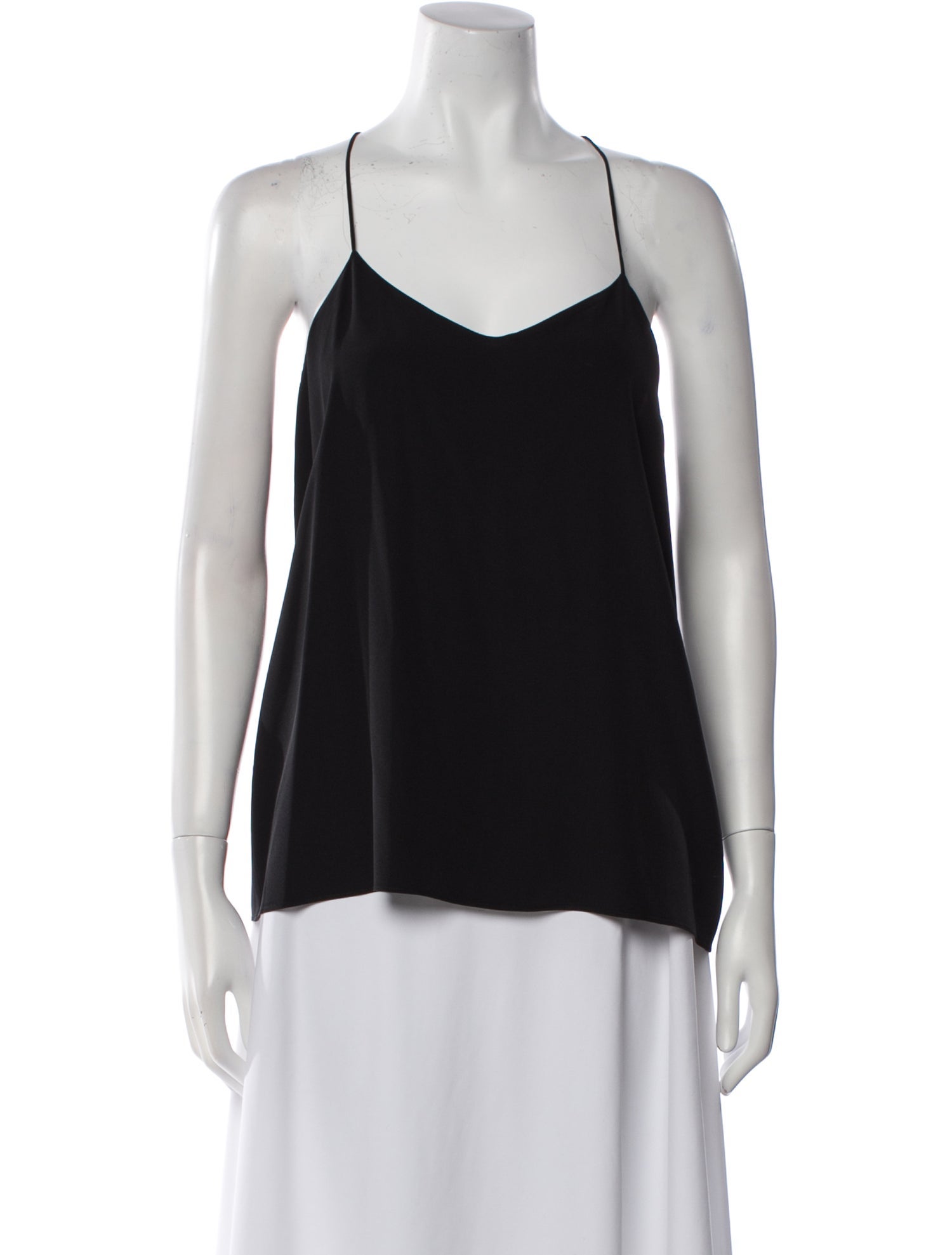 Tibi Silk V-Neck Top