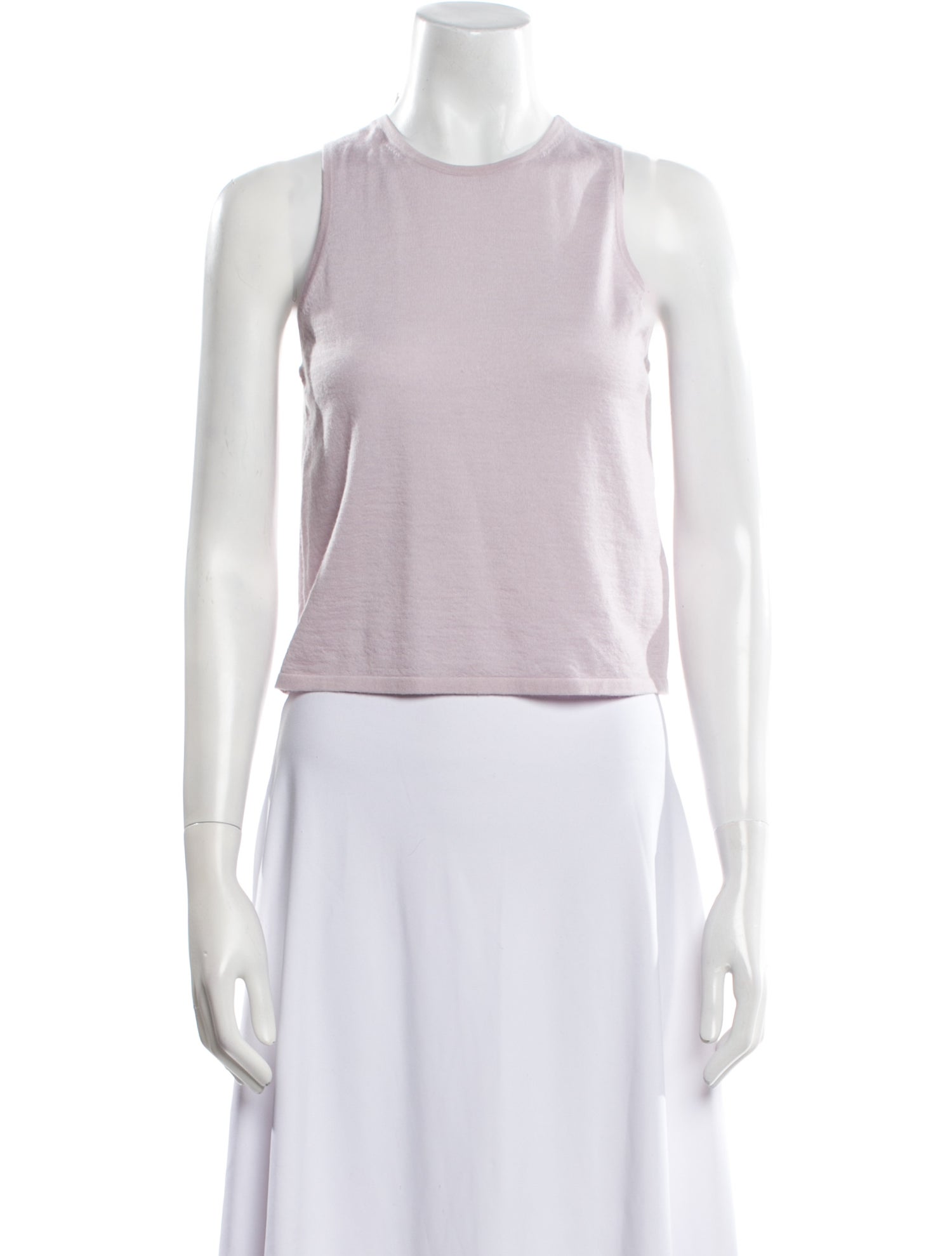 Tibi Cashmere Crew Neck Top