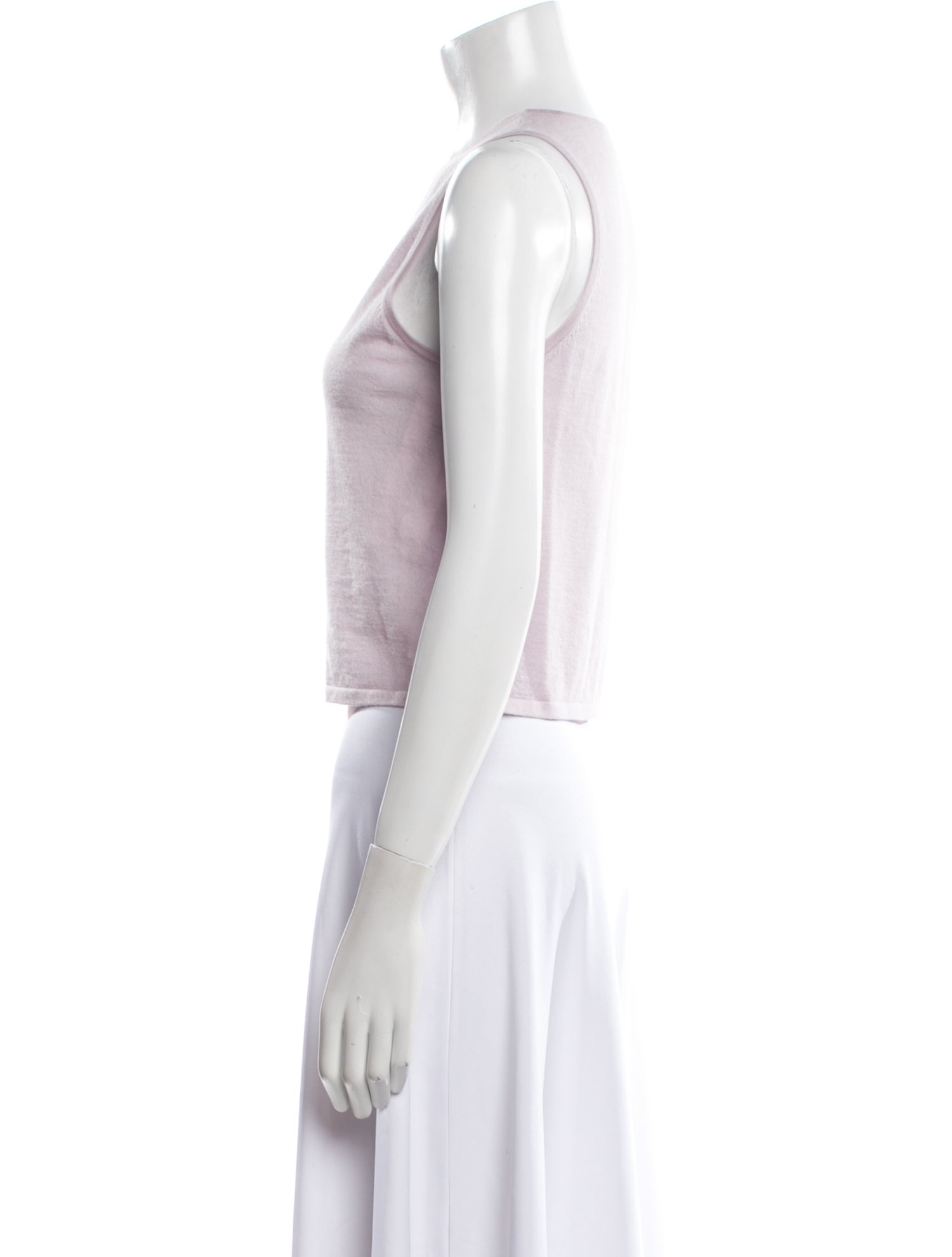 Tibi Cashmere Crew Neck Top