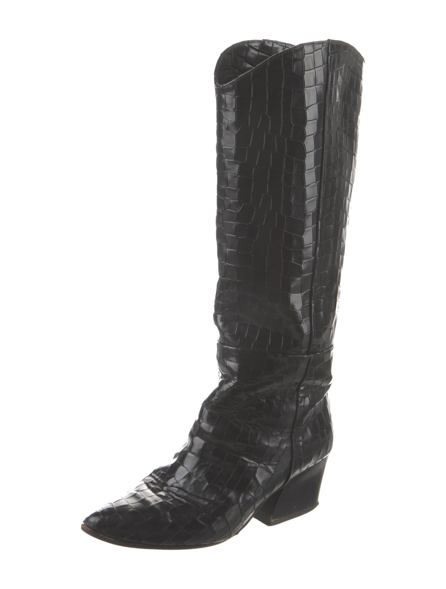 Tibi Leather Riding Boots