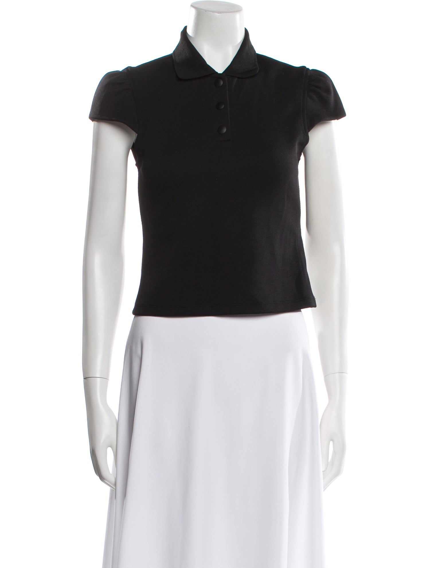 Tibi Short Sleeve Polo