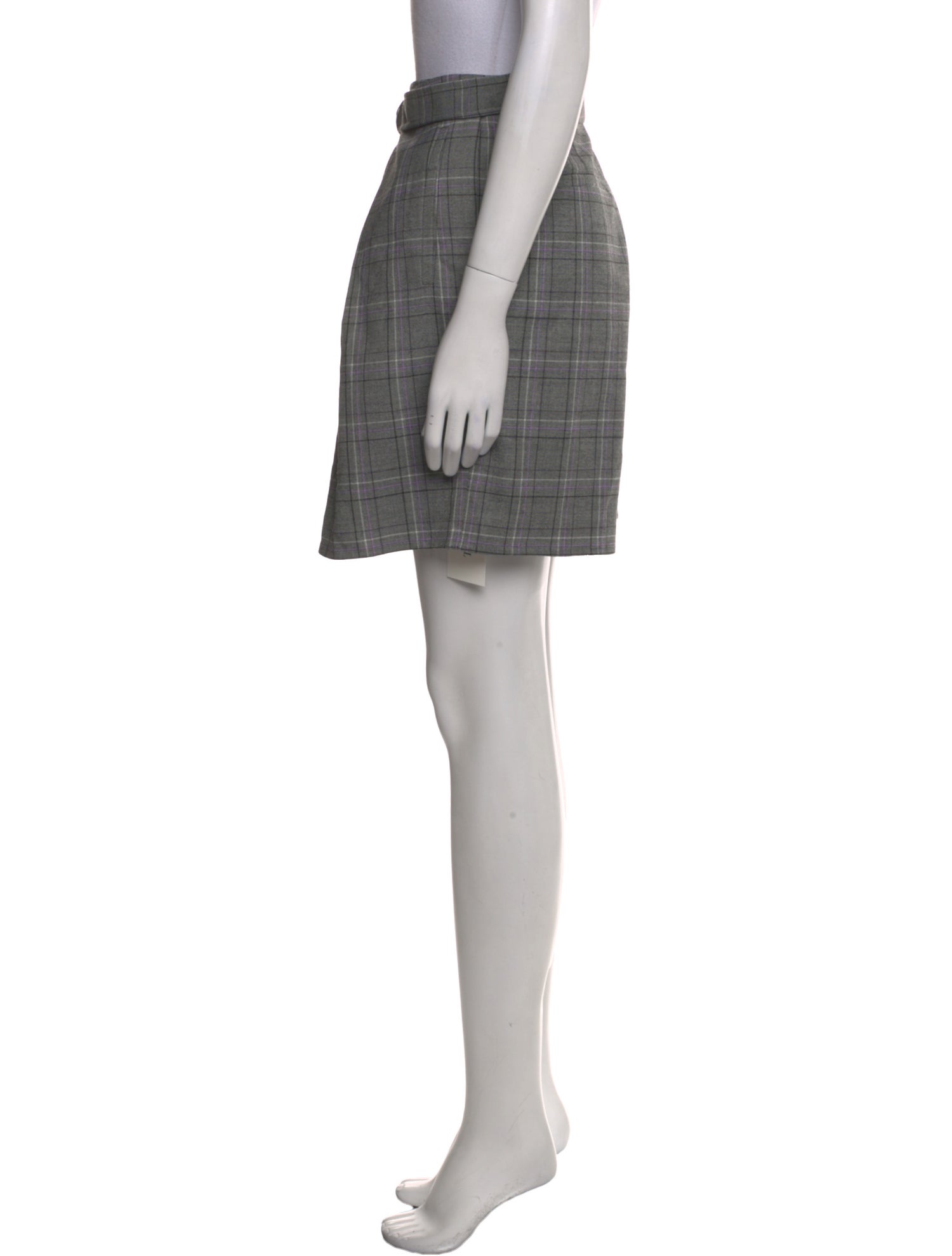 Tibi Plaid Print Knee-Length Shorts