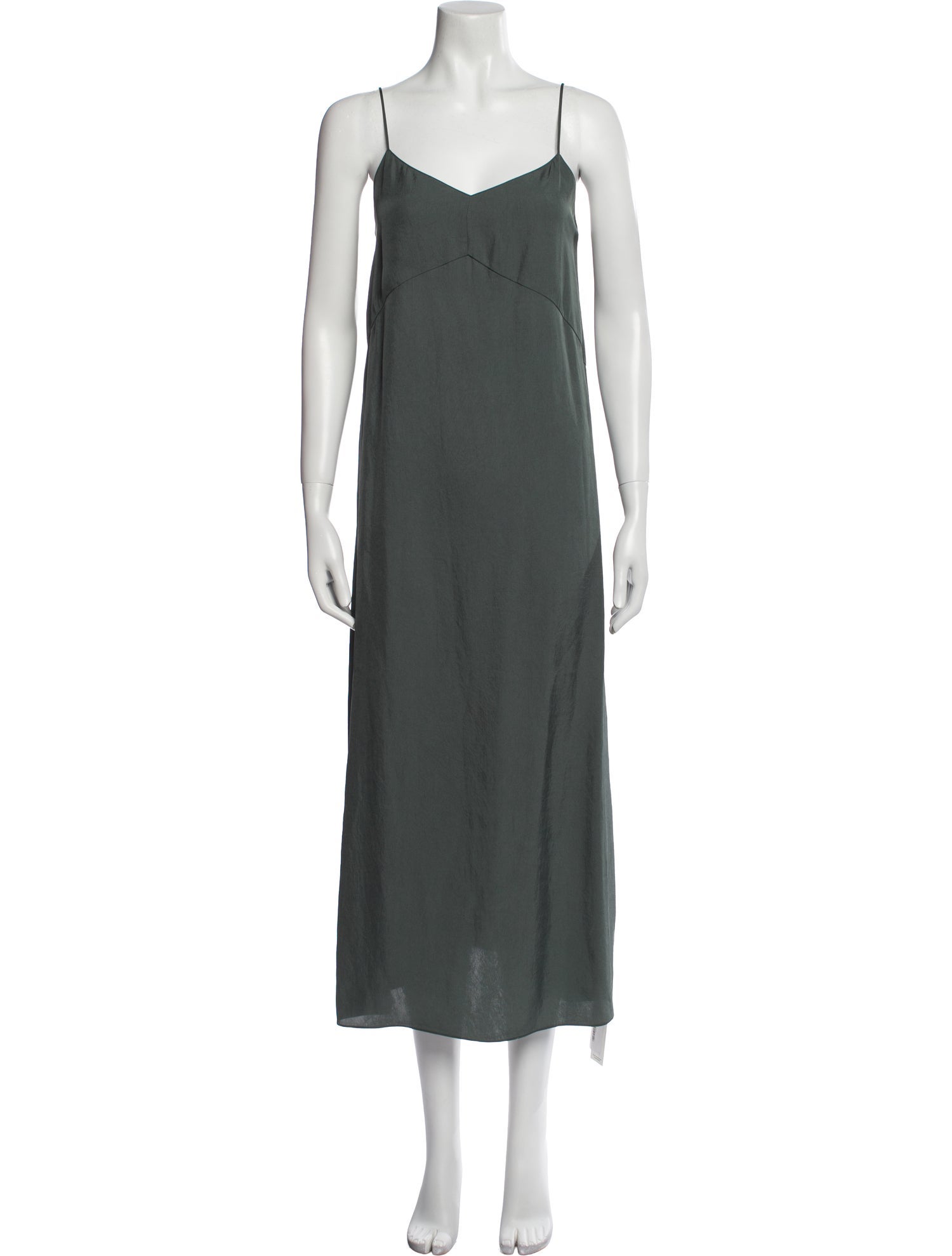 Tibi V-Neck Long Dress