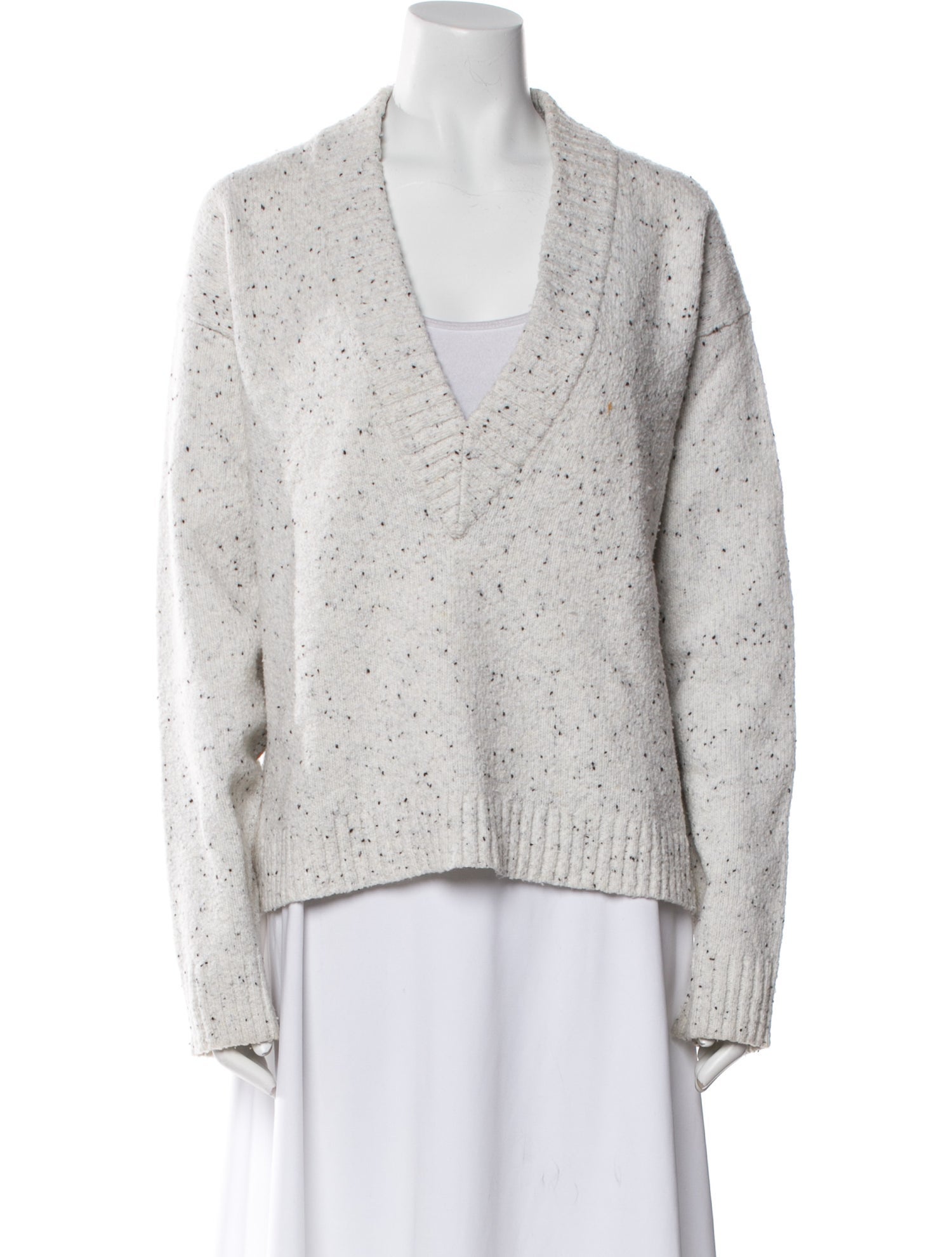 Tibi Wool V-Neck Sweater