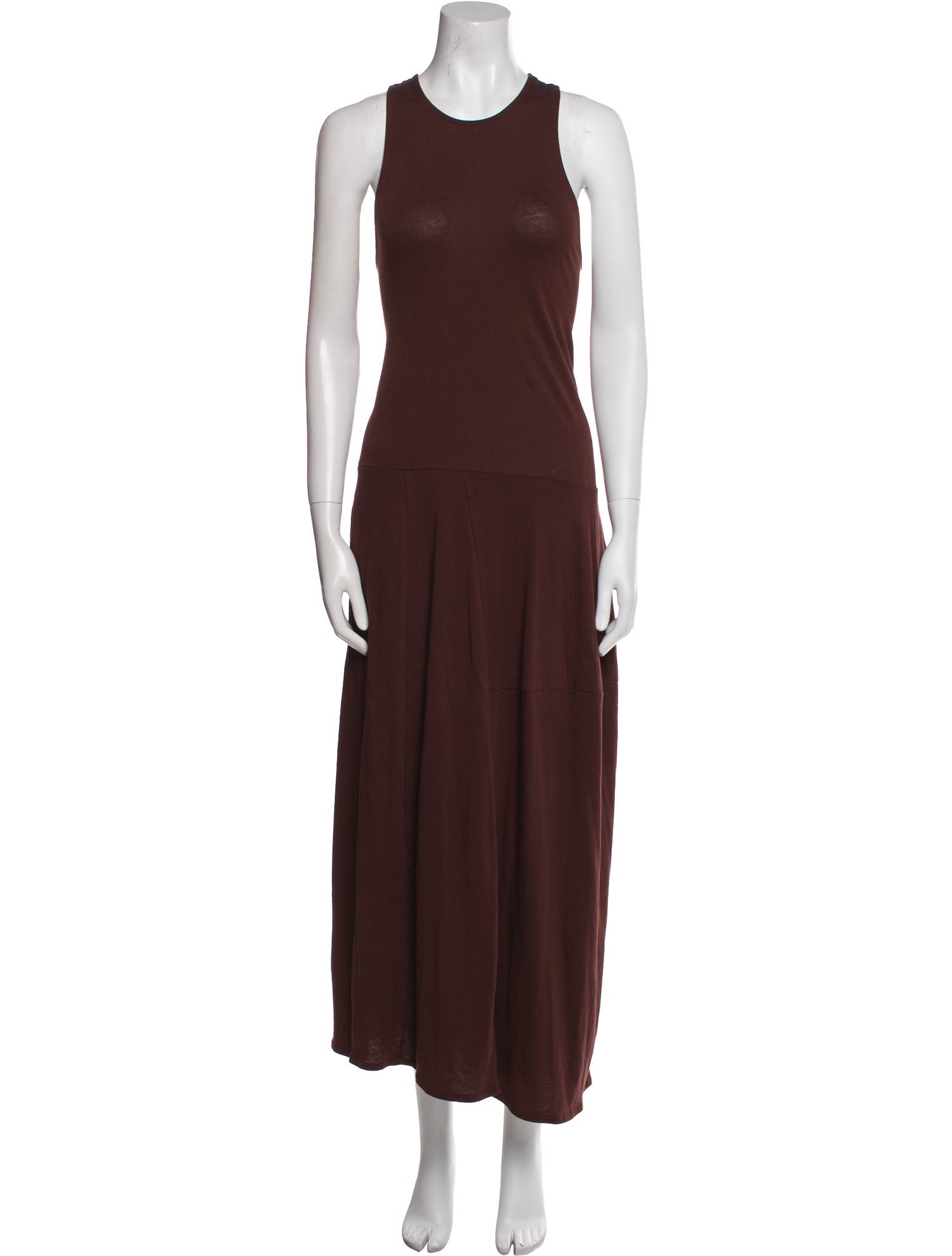 Tibi Crew Neck Long Dress