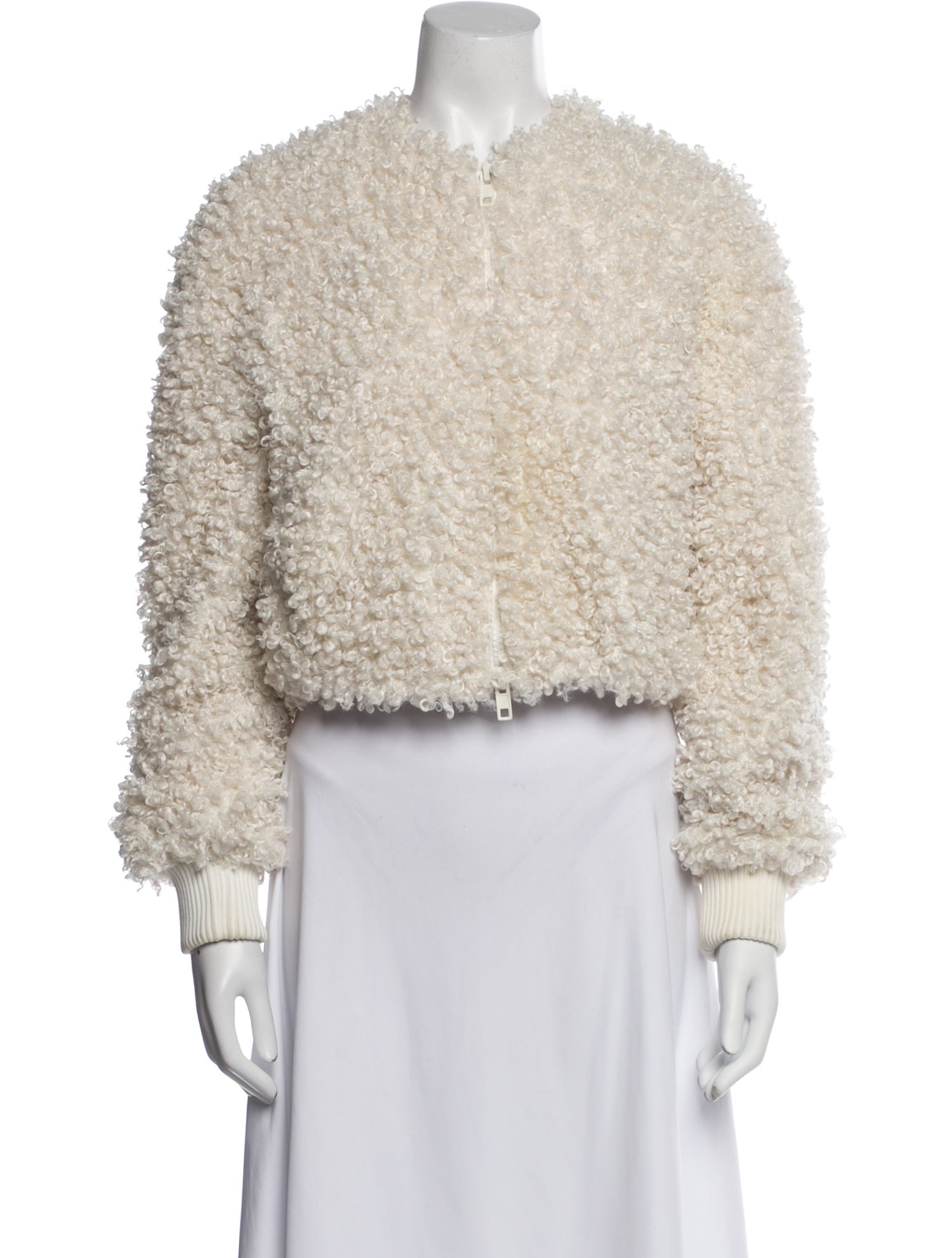 Tibi Faux Shearling Faux Fur Jacket