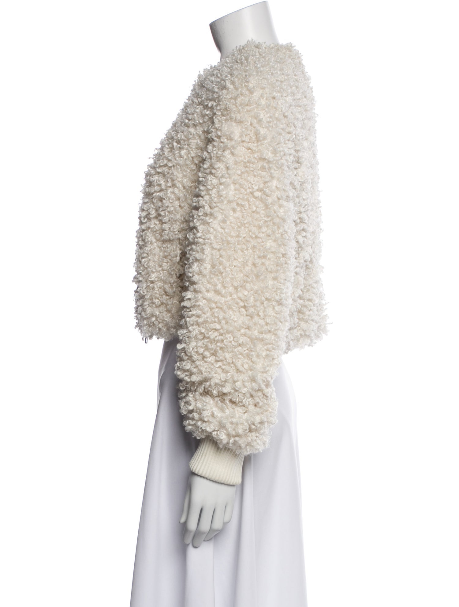 Tibi Faux Shearling Faux Fur Jacket