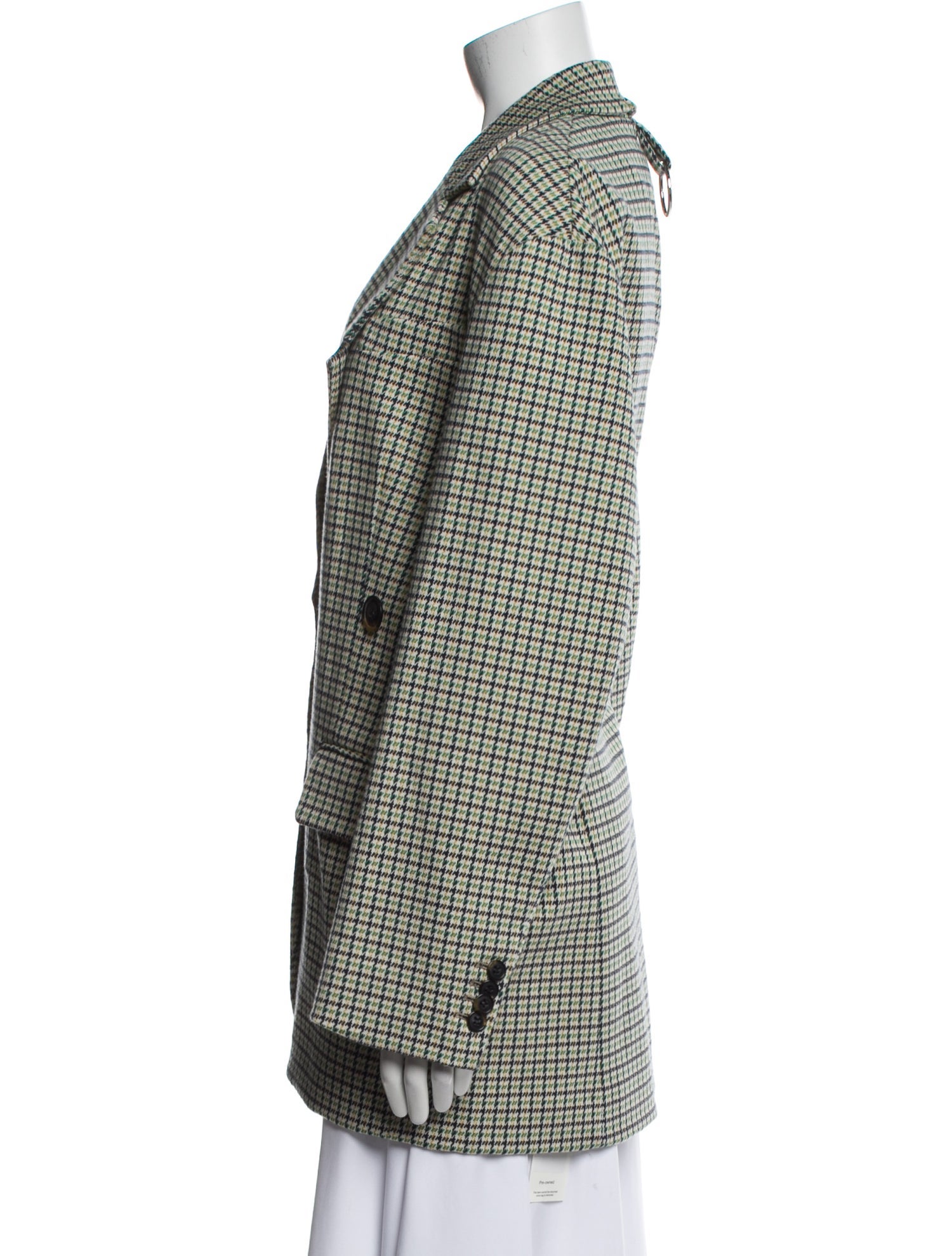 Tibi Houndstooth Print Blazer