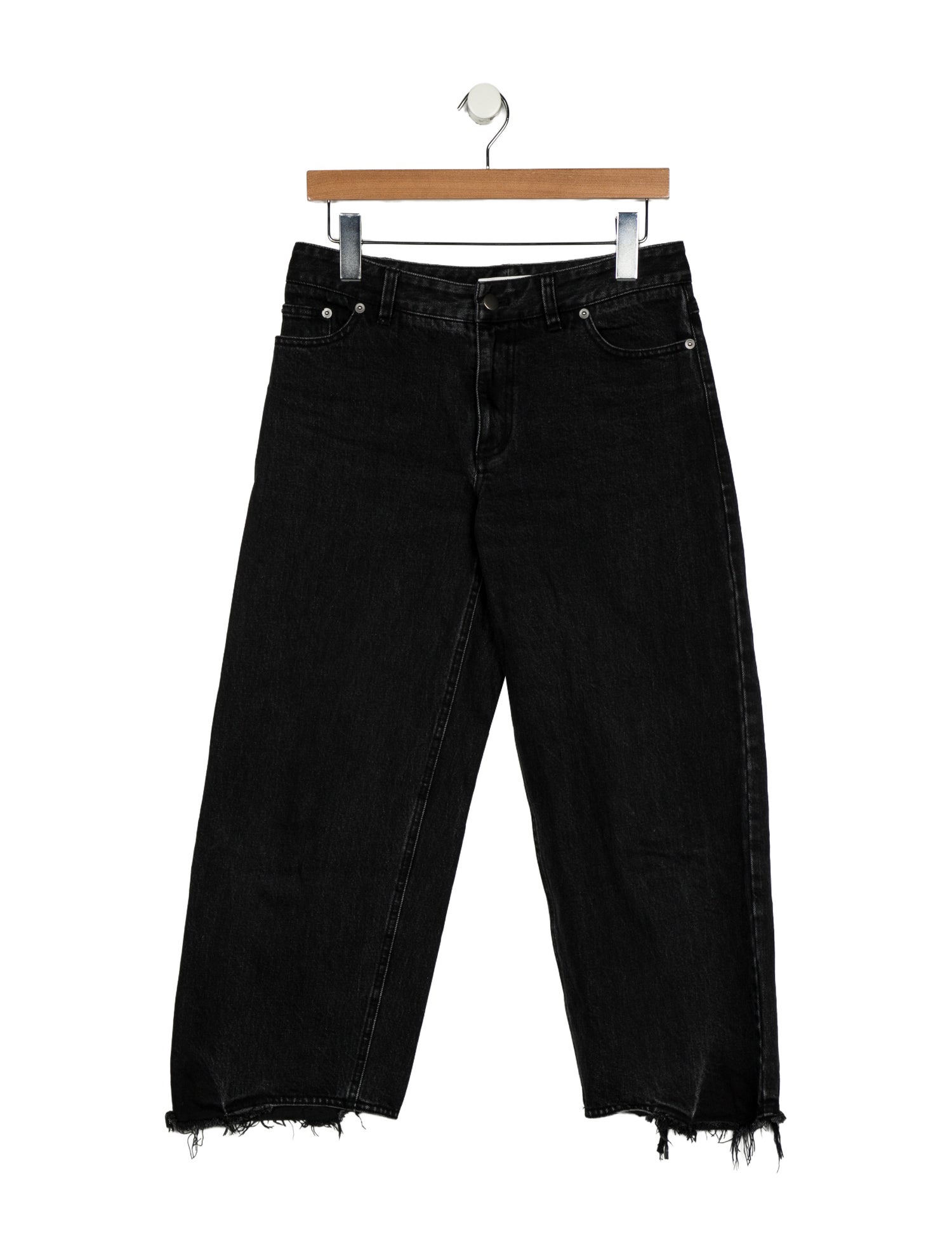 Tibi Mid-Rise Wide Leg Jeans