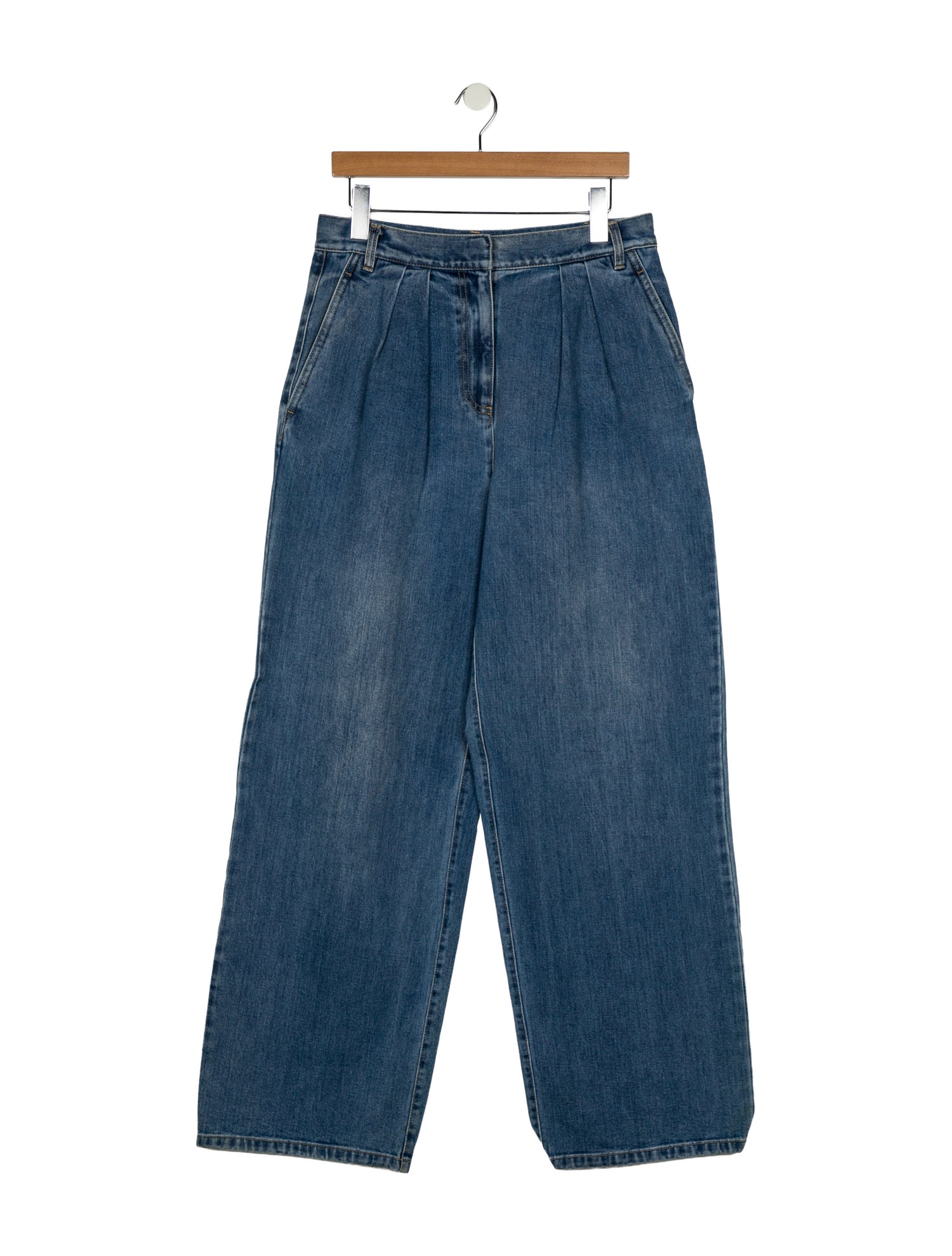 Tibi High-Rise Wide Leg Jeans