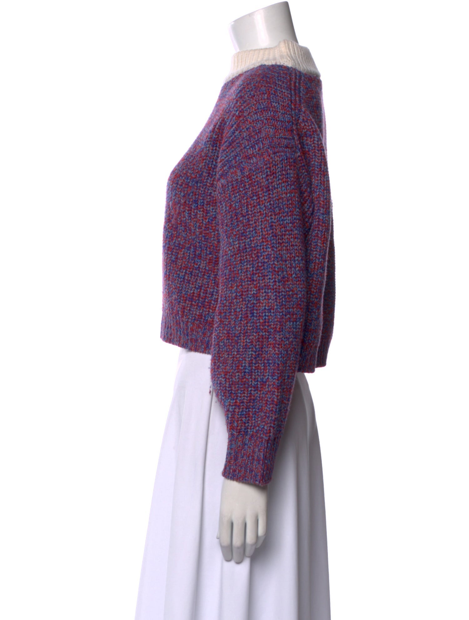 Tibi Merino Wool Mock Neck Sweater