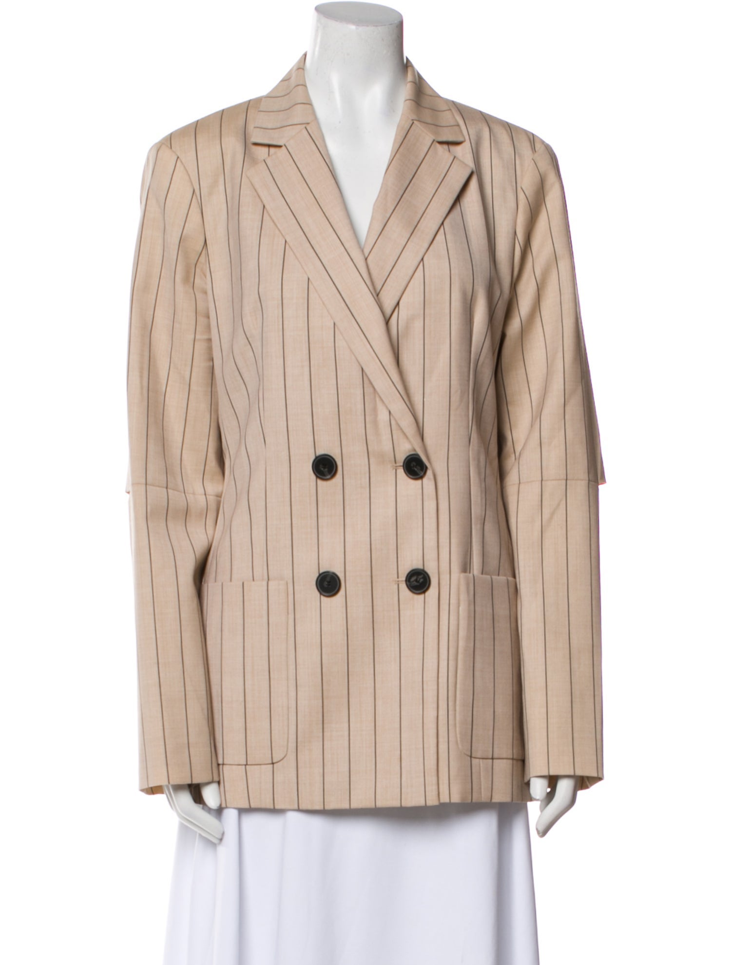Tibi Wool Striped Blazer