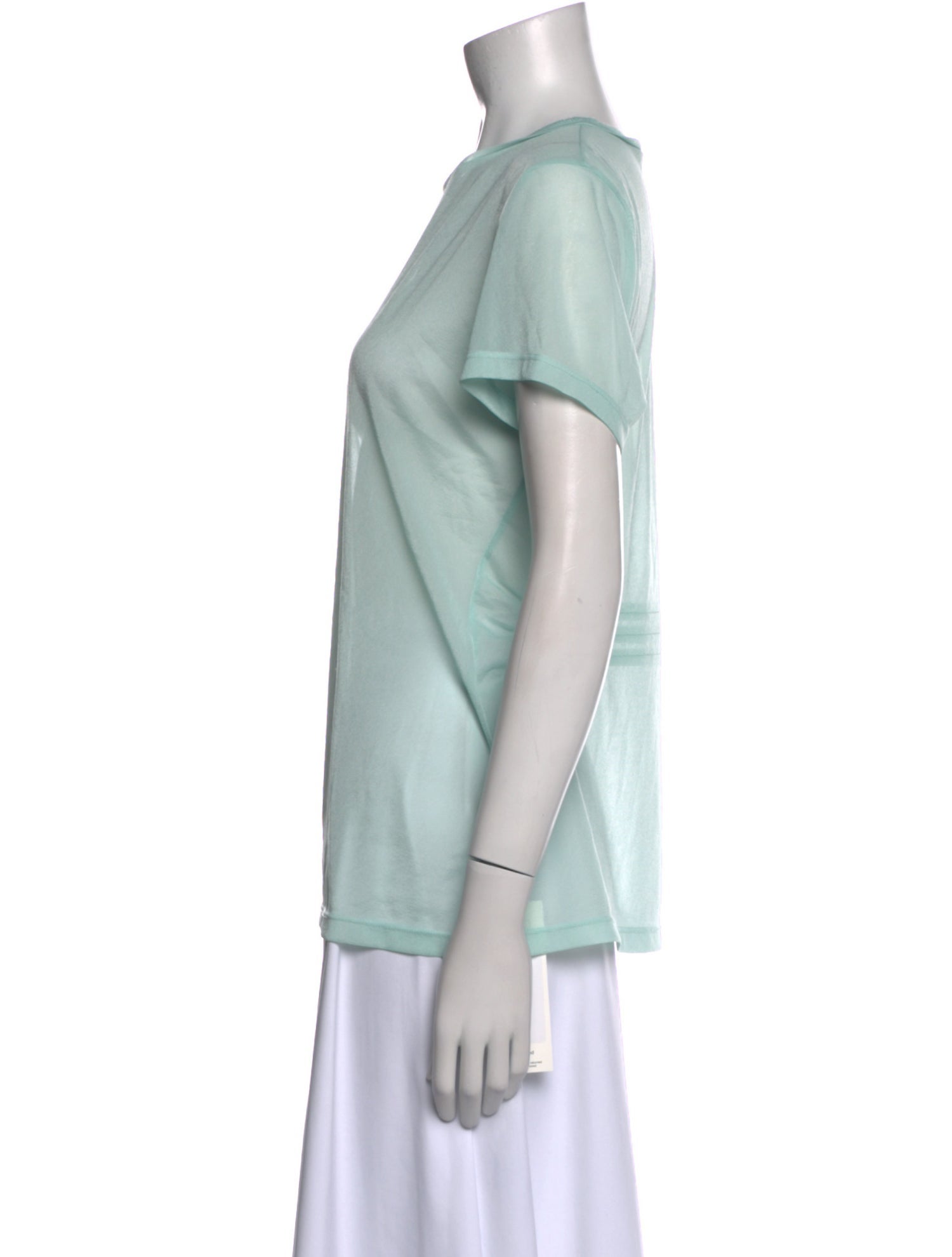 Tibi Crew Neck Short Sleeve T-Shirt