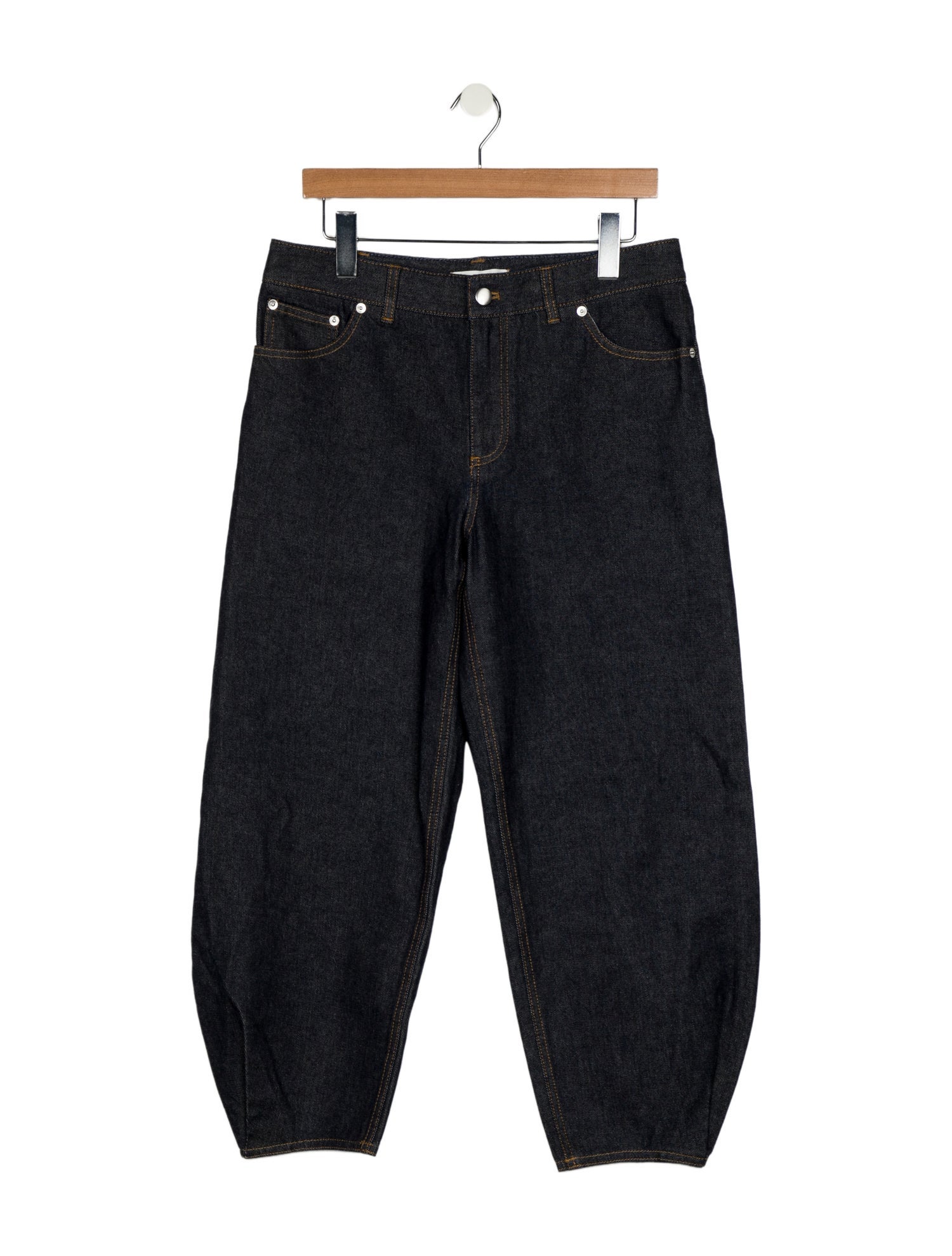 Tibi Mid-Rise Straight Leg Jeans